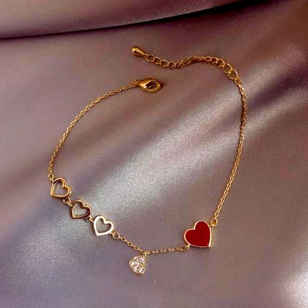 🆕NIP:Heart ♥️ Gold Bracelet